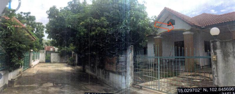 บ้านเดี่ยวหลุดจำนอง ธ.ธนาคารอาคารสงเคราะห์ บุรีรัมย์ ลำปลายมาศ หนองคู